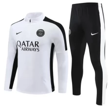 Enfant Paris Saint-Germain Ensemble Sweat d'entraînement 2023/24 - 1-4 Zip Blanc