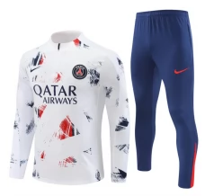 Enfant Paris Saint Germain Survêtement 2024/25 - 1-4 Zip Blanc