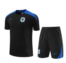 Enfant Pays-Bas Ensemble Maillot d'entraînement 2024/25 - Shorts Noir