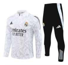 Enfant Real Madrid Survêtement 2024/25 - 1-4 Zip Blanc Enfant Real Madrid Survêtement 2024/25 - 1-4 Zip Blanc
