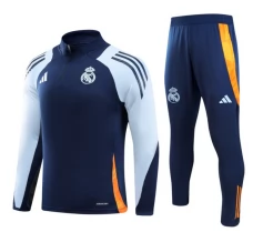 Enfant Real Madrid Survêtement 2024/25 - 1-4 Zip Bleu Orange