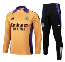 Enfant Real Madrid Survêtement 2024/25 - 1-4 Zip Orange Enfant Real Madrid Survêtement 2024/25 - 1-4 Zip Orange