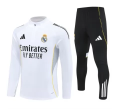 Enfant Real Madrid Survêtement 2025/26 - 1-4 Zip Blanc Enfant Real Madrid Survêtement 2025/26 - 1-4 Zip Blanc