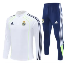 Enfant Real Madrid Survêtement 2025/26 - 1-4 Zip Blanc Enfant Real Madrid Survêtement 2025/26 - 1-4 Zip Blanc