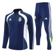 Enfant Real Madrid Survêtement 2025/26 - 1-4 Zip Bleu