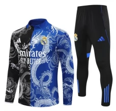 Enfant Real Madrid Survêtement 2025/26 - 1-4 Zip Dragon Noir