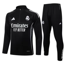 Enfant Real Madrid Survêtement 2025/26 - 1-4 Zip Noir