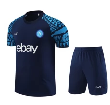 Enfant SSC Naples Ensemble Maillot d'entraînement 2023/24 - Shorts Bleu