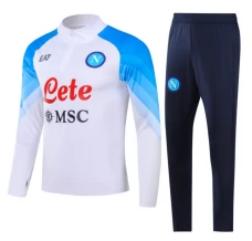 Enfant SSC Naples Ensemble Sweat d'entraînement 2023/24 - 1-4 Zip Blanc