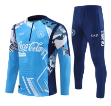Enfant SSC Napoli Survêtement 2024/25 - 1-4 Zip Bleu