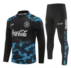 Enfant SSC Napoli Survêtement 2024/25 - 1-4 Zip Noir