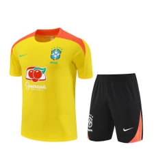 Ensemble Maillot d'entraînement Brésil 2025/26 - Shorts Jaune