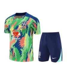 Ensemble Maillot d'entraînement Brésil Enfant 2025/26 - Shorts Vert