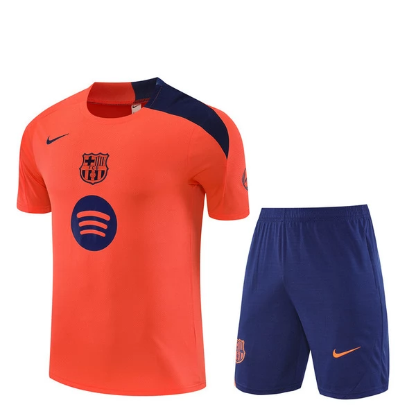 Ensemble Maillot d'entraînement FC Barcelone 2025/26 - Shorts Orange Ensemble Maillot d'entraînement FC Barcelone 2025/26 - Shorts Orange
