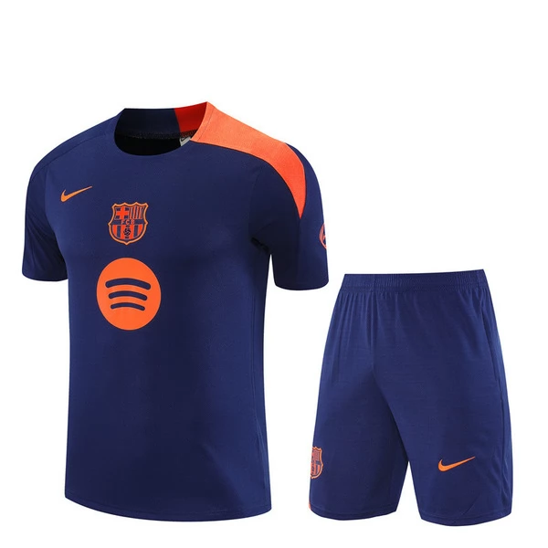 Ensemble Maillot d'entraînement FC Barcelone Enfant 2025/26 - Shorts Bleu Ensemble Maillot d'entraînement FC Barcelone Enfant 2025/26 - Shorts Bleu