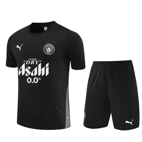 Ensemble Maillot d'entraînement Manchester City Enfant 2025/26 - Shorts Noir Ensemble Maillot d'entraînement Manchester City Enfant 2025/26 - Shorts Noir