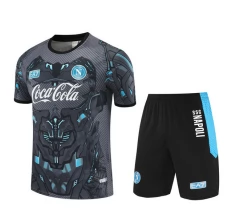 Ensemble Maillot d'entraînement SSC Napoli Enfant 2025/26 - Shorts Gris