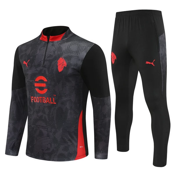 Ensemble Sweat d'entraînement AC Milan Enfant 2025/26 - 1-4 Zip Noir Ensemble Sweat d'entraînement AC Milan Enfant 2025/26 - 1-4 Zip Noir