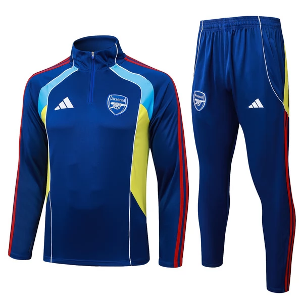 Ensemble Sweat d'entraînement Arsenal 2025/26 - 1-4 Zip Bleu Ensemble Sweat d'entraînement Arsenal 2025/26 - 1-4 Zip Bleu
