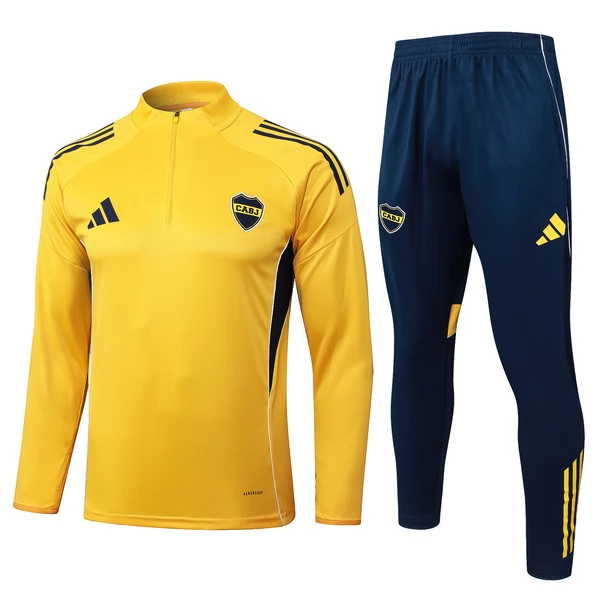 Ensemble Sweat d'entraînement Boca Juniors 2025/26 - 1-4 Zip Jaune Ensemble Sweat d'entraînement Boca Juniors 2025/26 - 1-4 Zip Jaune