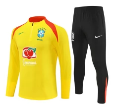 Ensemble Sweat d'entraînement Brésil 2025/26 - 1-4 Zip Jaune