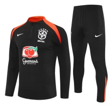 Ensemble Sweat d'entraînement Brésil 2025/26 - 1-4 Zip Noir