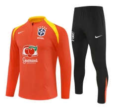 Ensemble Sweat d'entraînement Brésil 2025/26 - 1-4 Zip Orange