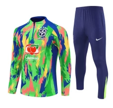 Ensemble Sweat d'entraînement Brésil Enfant 2025/26 - 1-4 Zip Vert