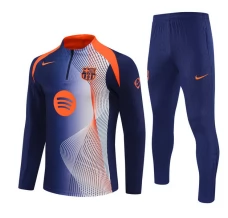 Ensemble Sweat d'entraînement FC Barcelone Enfant 2025/26 - 1-4 Zip Bleu