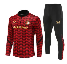 Ensemble Sweat d'entraînement Feyenoord Rotterdam 2025/26 - 1-4 Zip Rouge