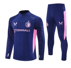 Ensemble Sweat d'entraînement Feyenoord Rotterdam Enfant 2025/26 - 1-4 Zip Bleu