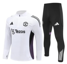 Ensemble Sweat d'entraînement Manchester United 2025/26 - 1-4 Zip Blanc