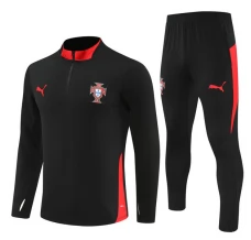Ensemble Sweat d'entraînement Portugal Enfant 2025/26 - 1-4 Zip Noir