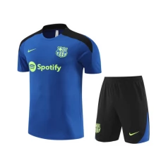FC Barcelone Ensemble Maillot d'entraînement 2024/25 - Shorts Bleu