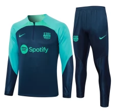 FC Barcelone Ensemble Sweat d'entraînement 2023/24 - 1-4 Zip Bleu