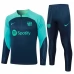 FC Barcelone Ensemble Sweat d'entraînement 2023/24 - 1-4 Zip Bleu
