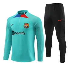 FC Barcelone Ensemble Sweat d'entraînement 2023/24 - 1-4 Zip Bleu Noir