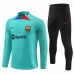 FC Barcelone Ensemble Sweat d'entraînement 2023/24 - 1-4 Zip Bleu Noir