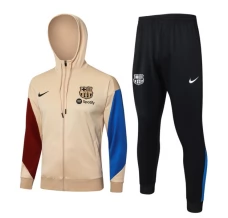 FC Barcelone Ensemble Veste d'entraînement 2024/25 - Capuche Jaune