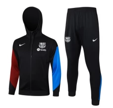 FC Barcelone Ensemble Veste d'entraînement 2024/25 - Capuche Noir FC Barcelone Ensemble Veste d'entraînement 2024/25 - Capuche Noir