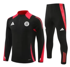 FC Bayern Munich Survêtement 2024/25 - 1-4 Zip Noir Rouge