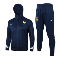 France Ensemble Veste d'entraînement 2024/25 - Capuche Bleu