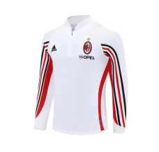 Haut d'entraînement AC Milan 2003-04 - 1-4 Zip Retro Blanc