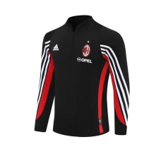 Haut d'entraînement AC Milan 2003-04 - 1-4 Zip Retro Noir