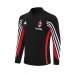 Haut d'entraînement AC Milan 2003-04 - 1-4 Zip Retro Noir Haut d'entraînement AC Milan 2003-04 - 1-4 Zip Retro Noir
