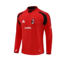 Haut d'entraînement AC Milan 2004-05 - 1-4 Zip Retro Rouge