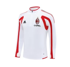 Haut d'entraînement AC Milan 2005-06 - 1-4 Zip Retro Blanc