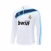 Haut d'entraînement Real Madrid 2005-06 - 1-4 Zip Retro Blanc