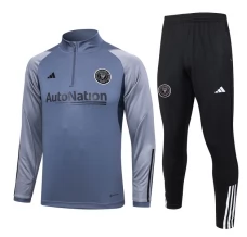 Inter Miami CF Ensemble Sweat d'entraînement 2023/24 - 1-4 Zip Gris