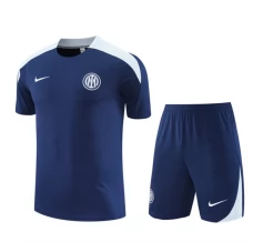 Inter Milan Ensemble Maillot d'entraînement 2025/26 - Shorts Bleu